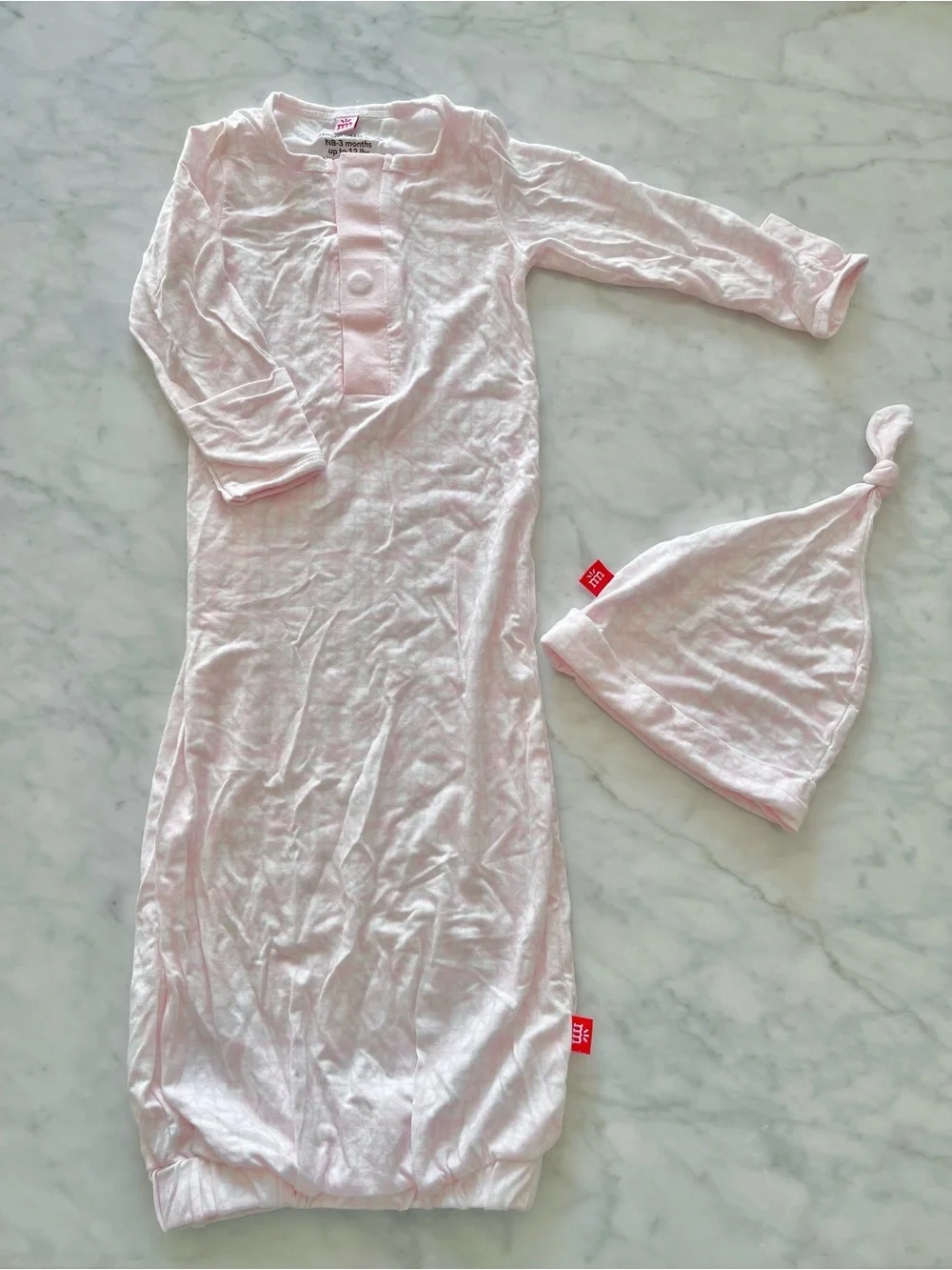 Magnetic Me Modal Gown & Knot Hat Set Newborn- 3 months